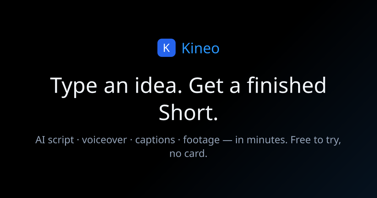 Kineo — official preview image